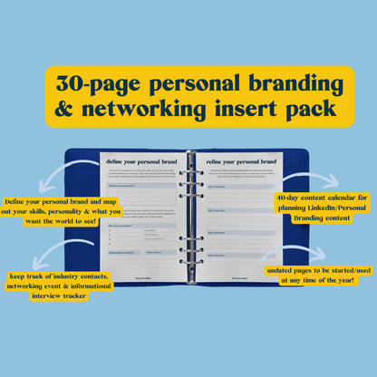 Personal Branding & Networking Insert Pack