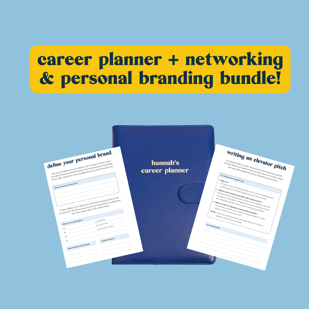 Career Planner + Personal Branding & Networking  Bundle